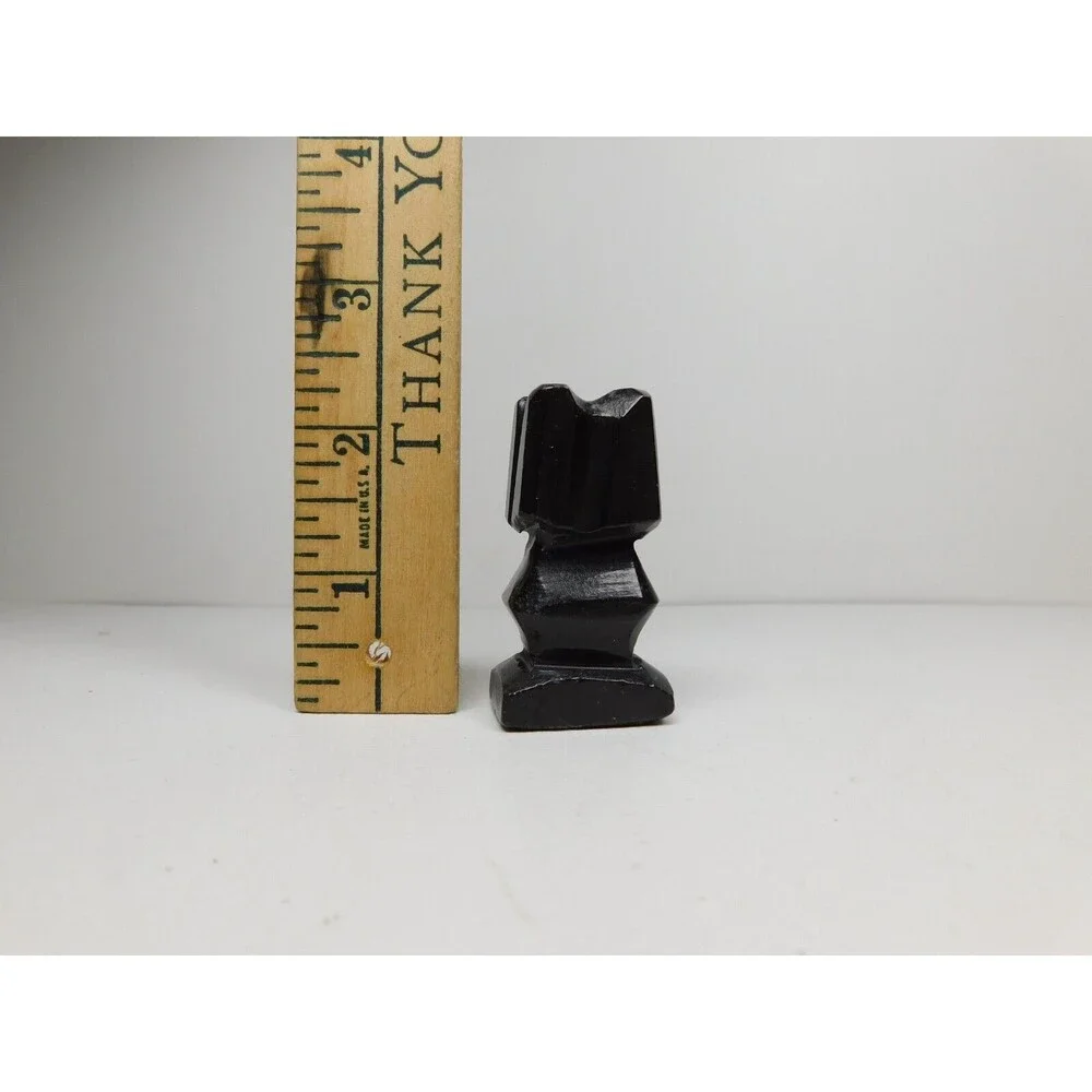 Black Stone Rook Castle Chess Piece 2 1/8” strategy board gaming Replacement